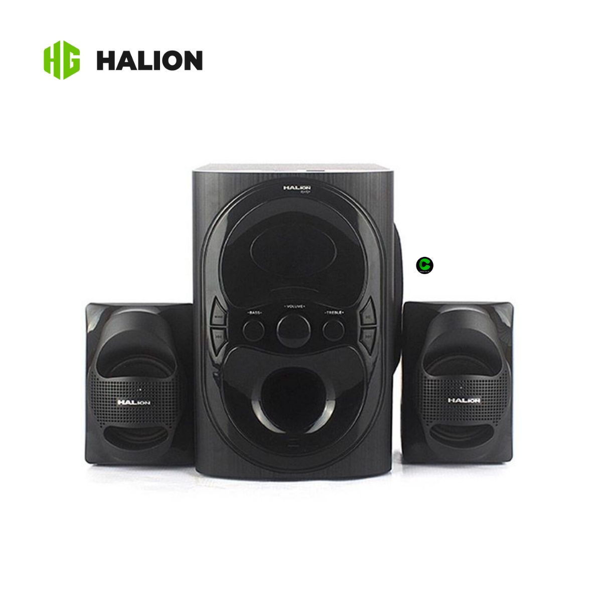 HALION - Parlante 2.1 Halion Rocker HA-K30 80W USB/SD Bluetooth