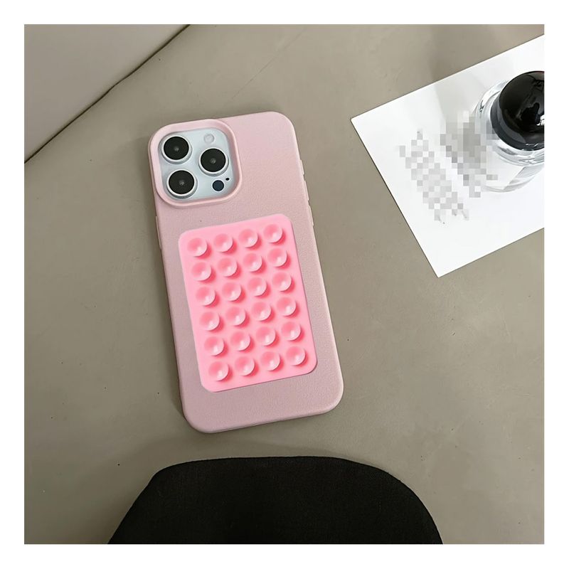 GENERICO - Pack2 Soporte Compacto en Rosado Y+Banderitas Adhesivas