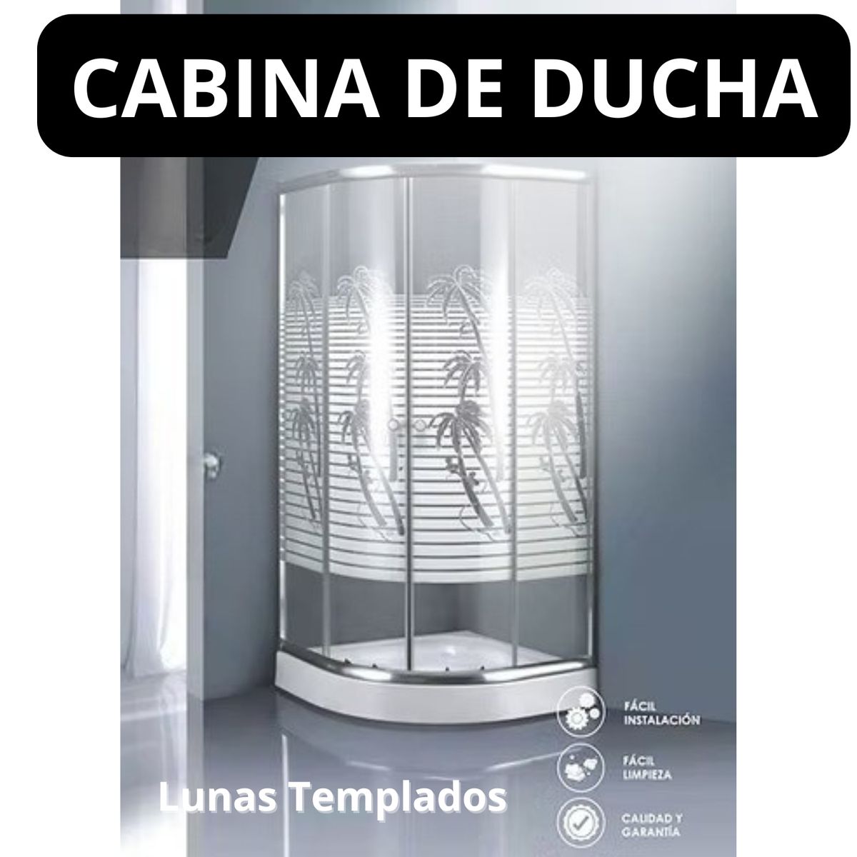 GENERICO - Cabina de Ducha Palmeras F05 más base