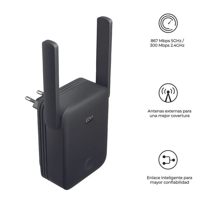 XIAOMI - Amplificador Repetidor De Señal Doble Banda AC1200 - Rc04