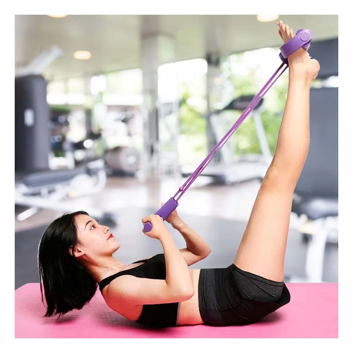 GENERICO - Pack4 Liga Practica de Ejercicio Morado Y+Regalo Stickers