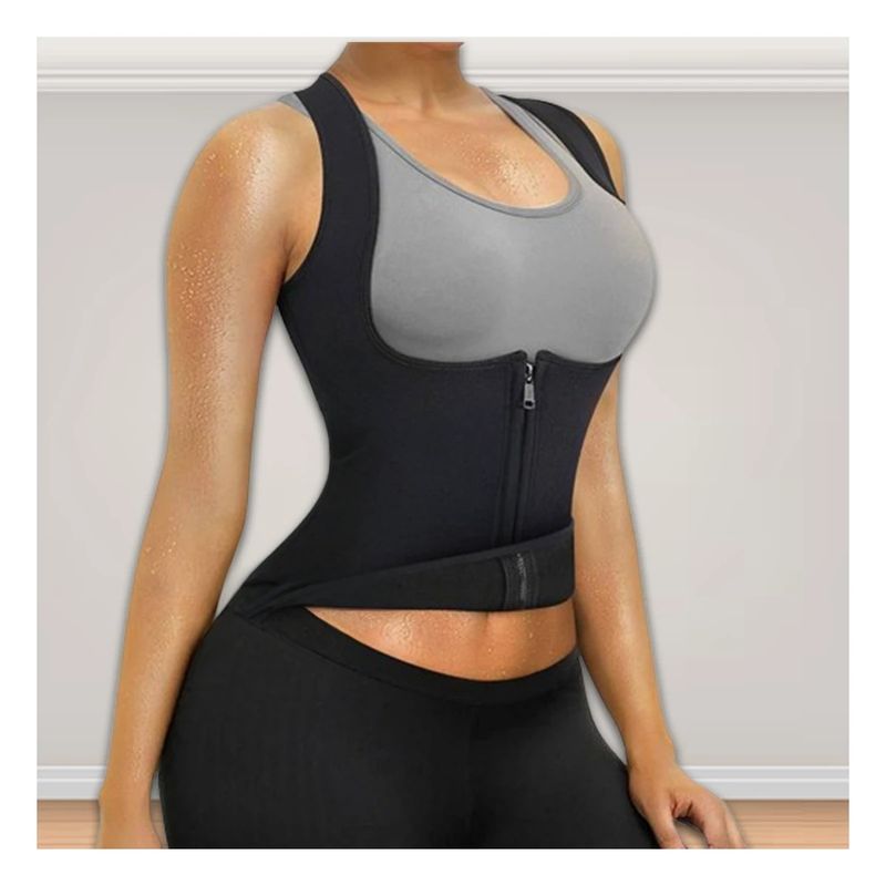 GENERICO - Pack2 Chaqueta Termica Dama Negro Talla L Y+Ligas de Regalo