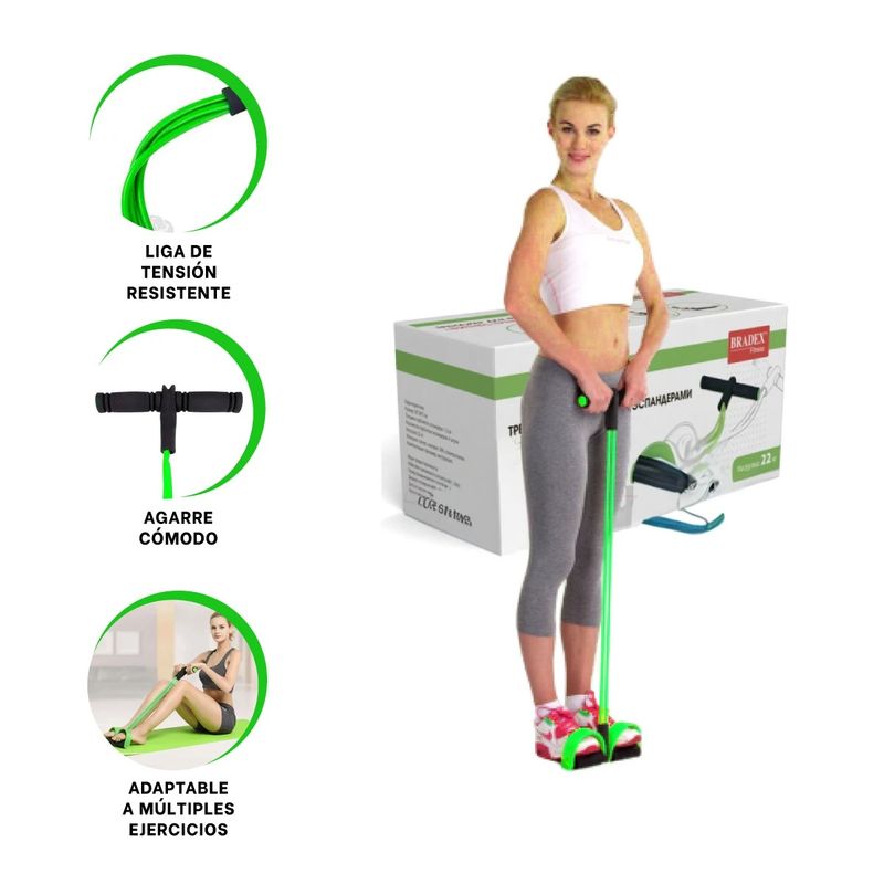 GENERICO - Pack2 Liga para Gimnasio en VerdeNe Y+Regalo Stickers