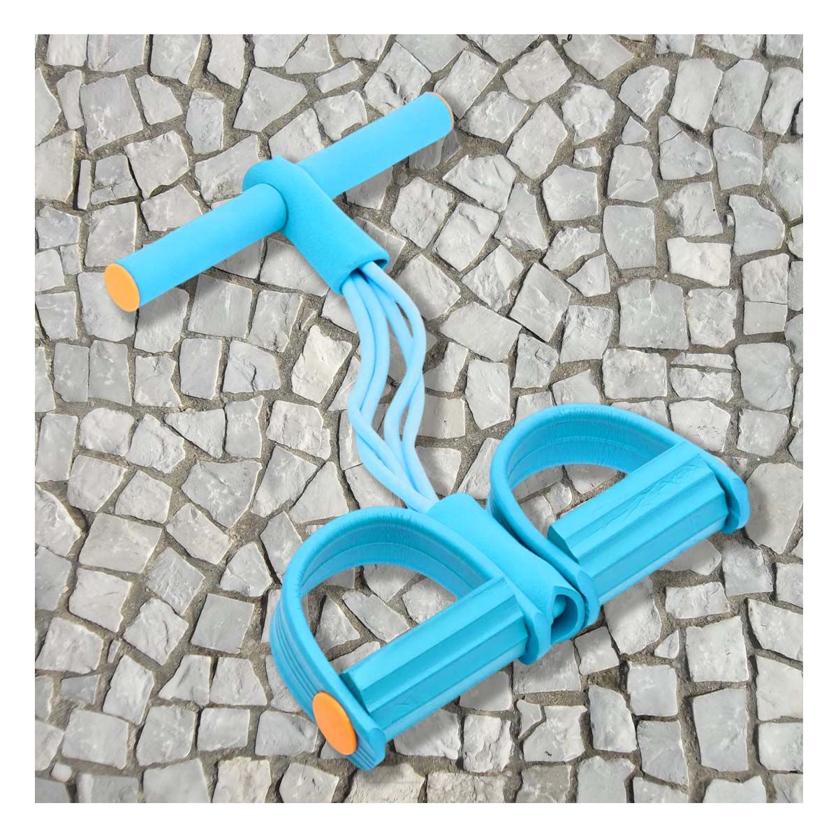 GENERICO - Pack6 Banda de Estiramiento Fisico en Celeste Claro