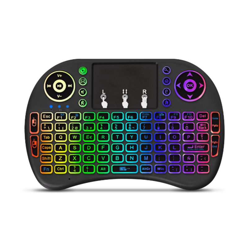 CYBERTEL - Mini Teclado Touch Inalámbrico RGB Cybertel Pixel CYB K236 RGB