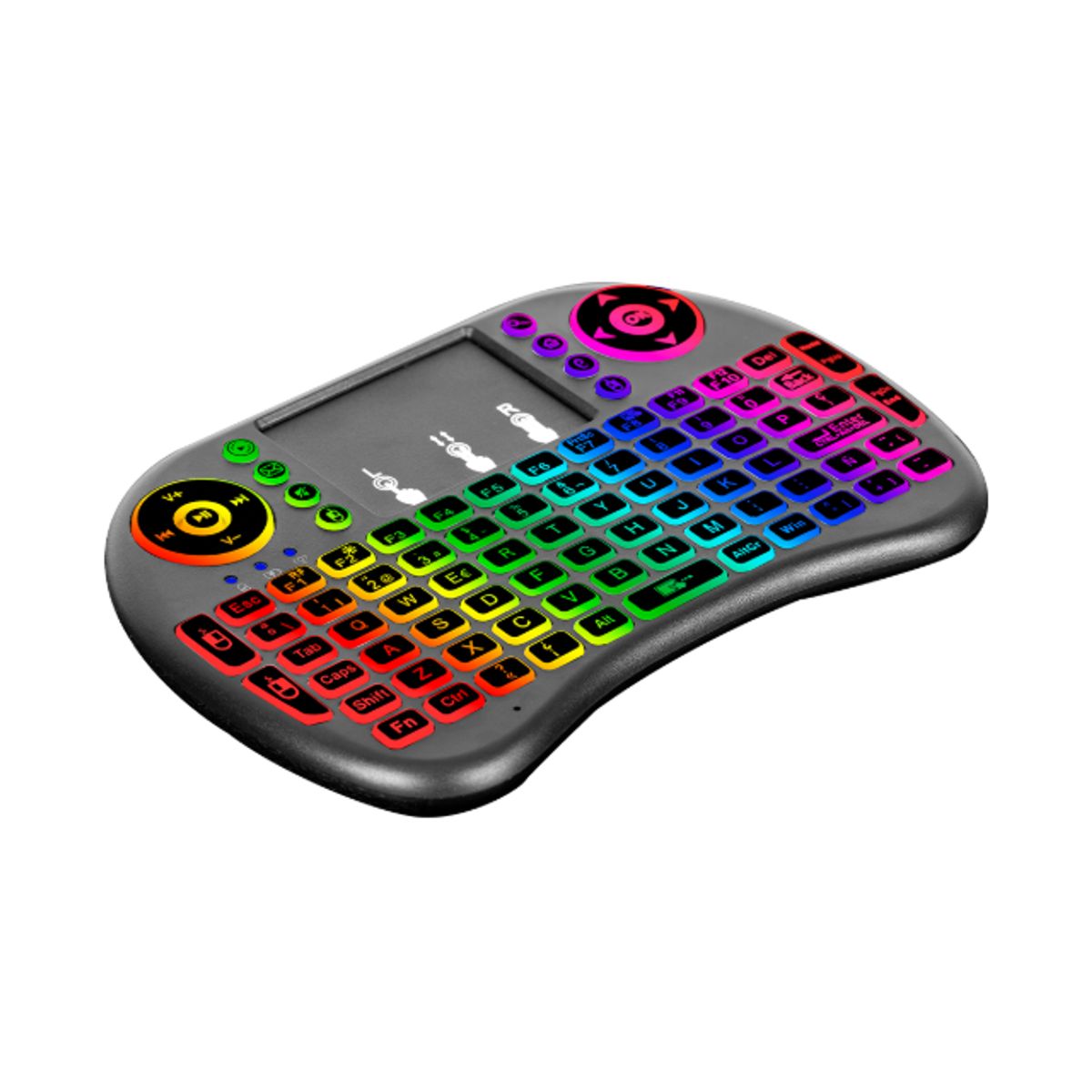 CYBERTEL - Mini Teclado Touch Inalámbrico RGB Cybertel Pixel CYB K236 RGB