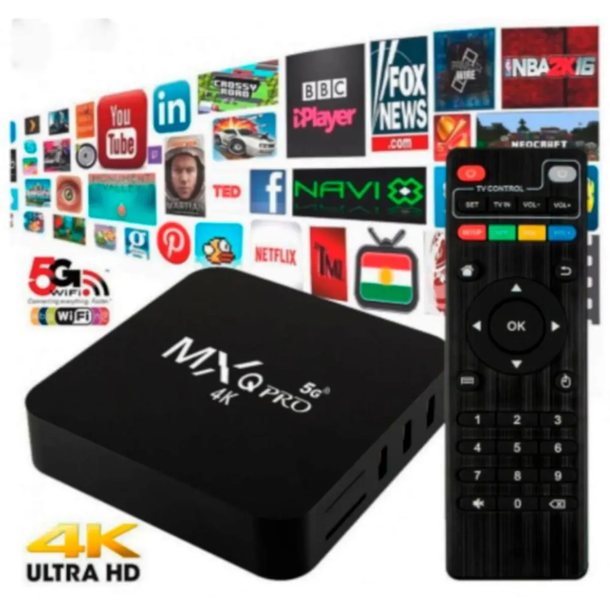GENERICO - TV BOX Convertidor De Android 7.1 DDR3 16GB 2GB RAM De TV a TV SMART