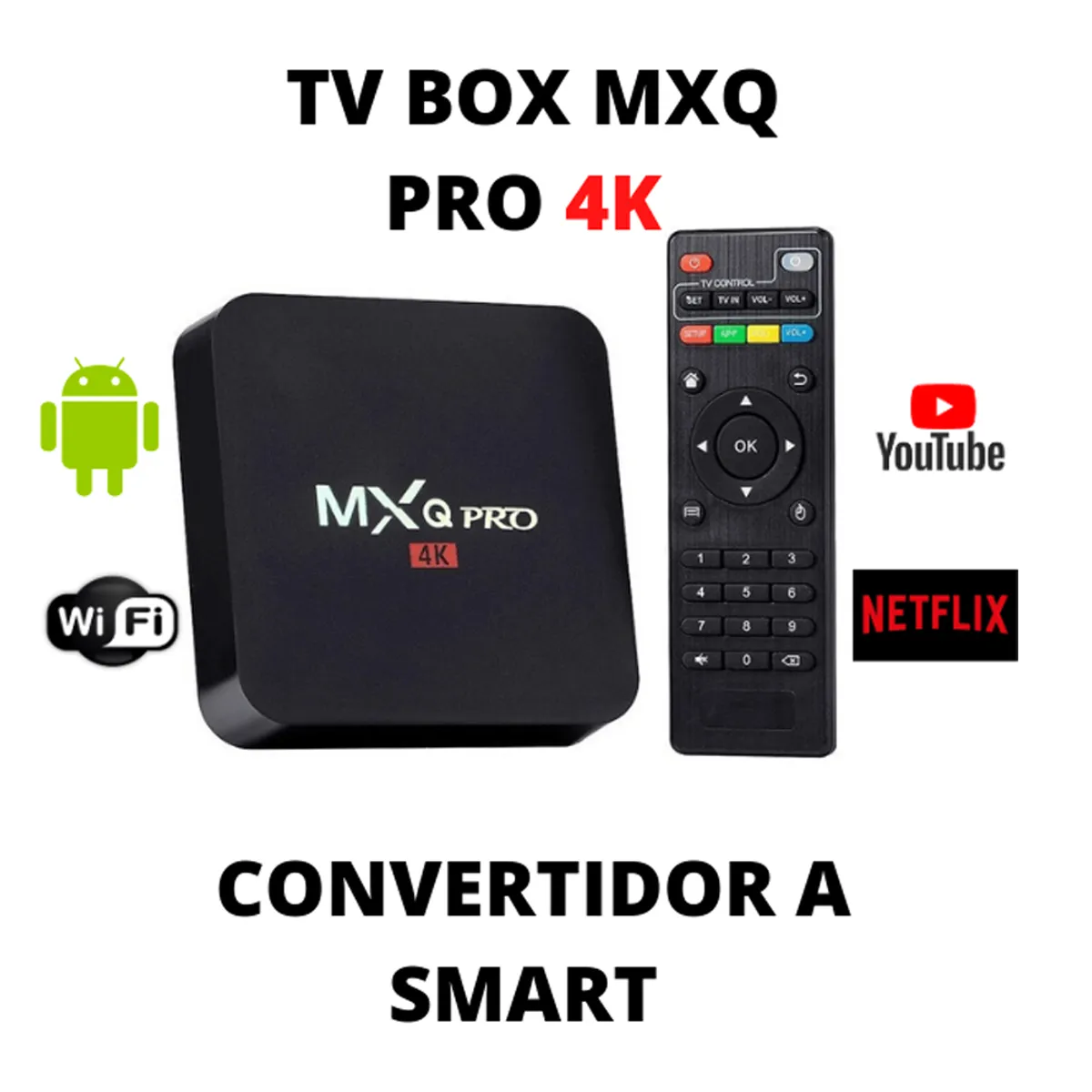 GENERICO - TV BOX Convertidor De Android 7.1 DDR3 16GB 2GB RAM De TV a TV SMART