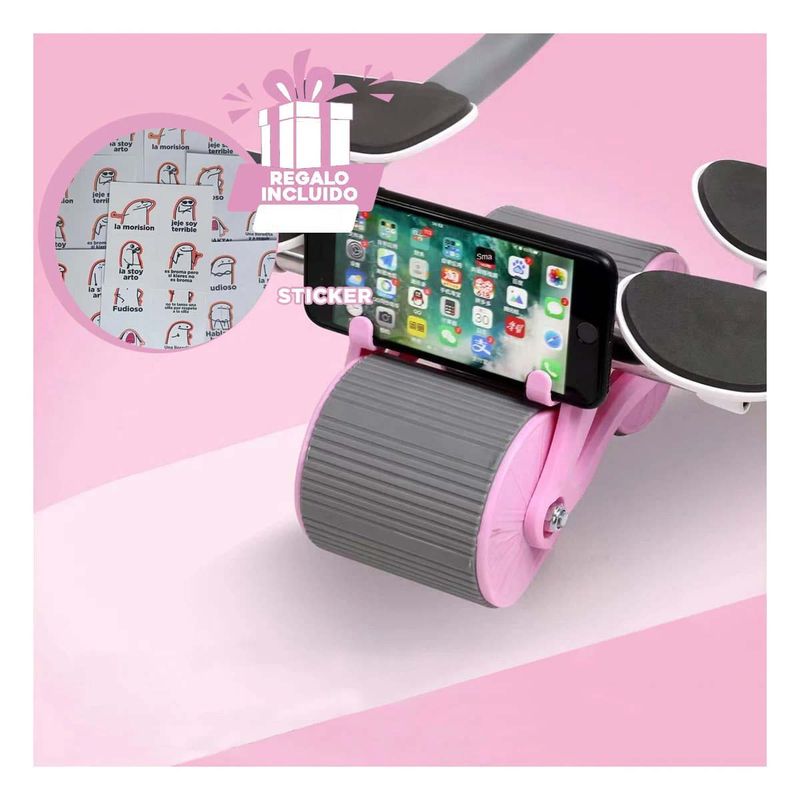 GENERICO - Rueda Llamativo Multiusos Rosado Y+Regalo Stickers