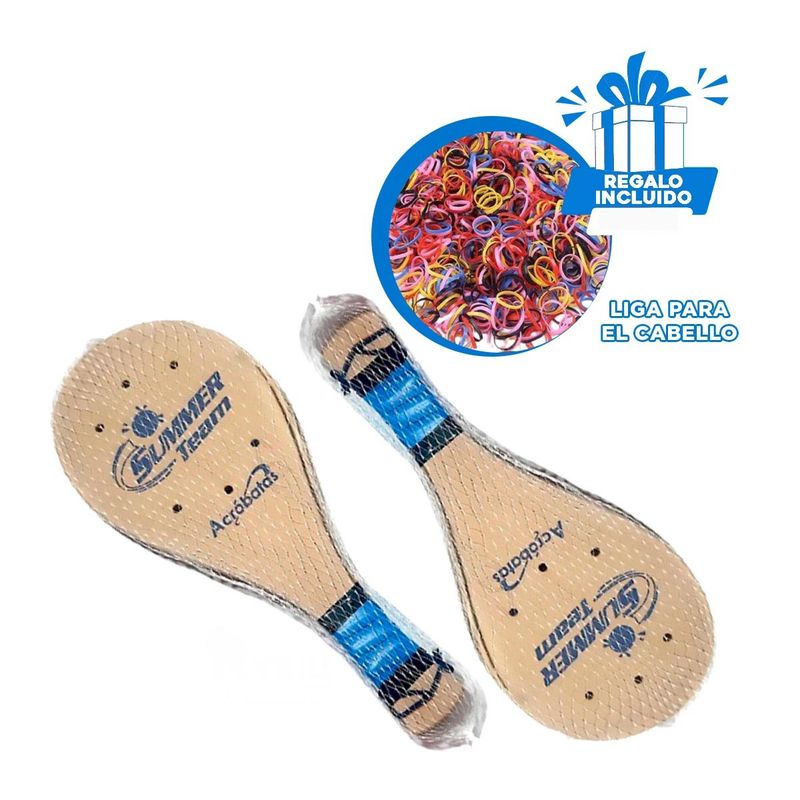 GENERICO - Juego de Playa con Pelota Beige Y+Ligas de Regalo