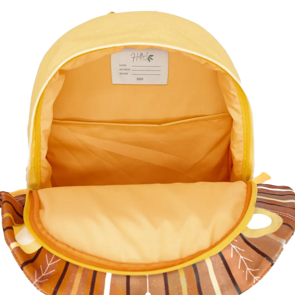 THE BABY SPOT - Mochila Tamaño A4 para niños - Chompy El Leon I SASSI