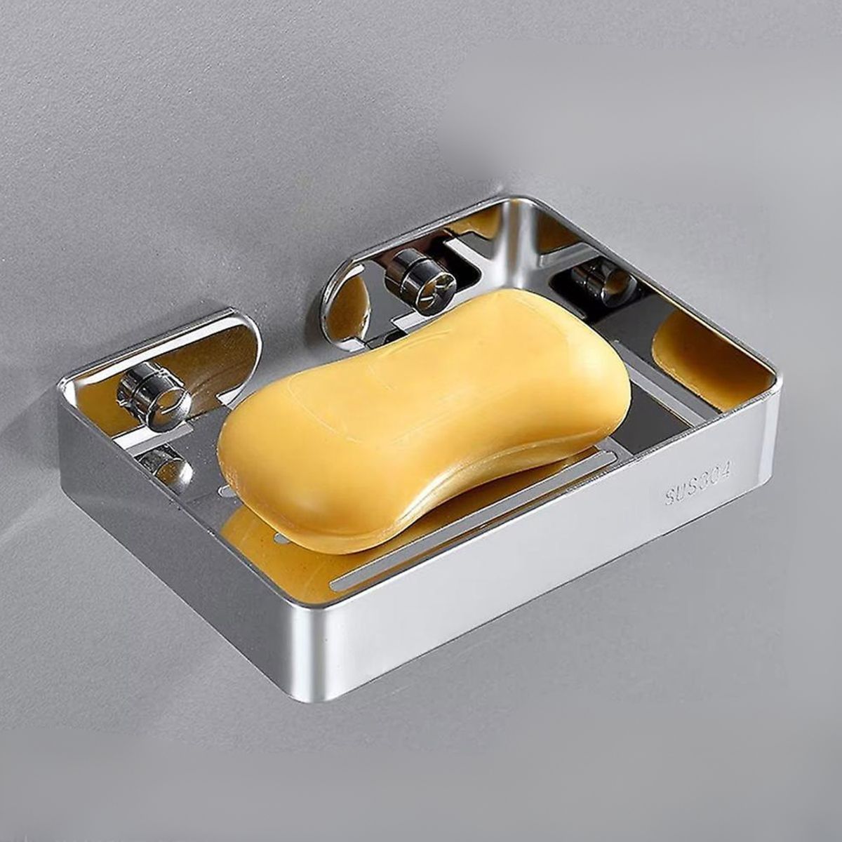 GENERICO - Jabonera elegante Plateado Acero SUS304