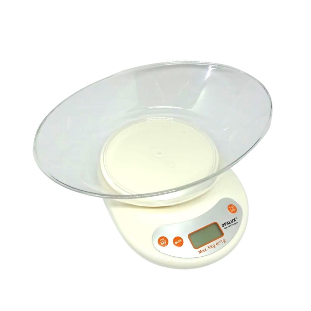 OPALUX - Balanza Digital Gramera Para Cocina Opalux 1g A 5kg Blanco