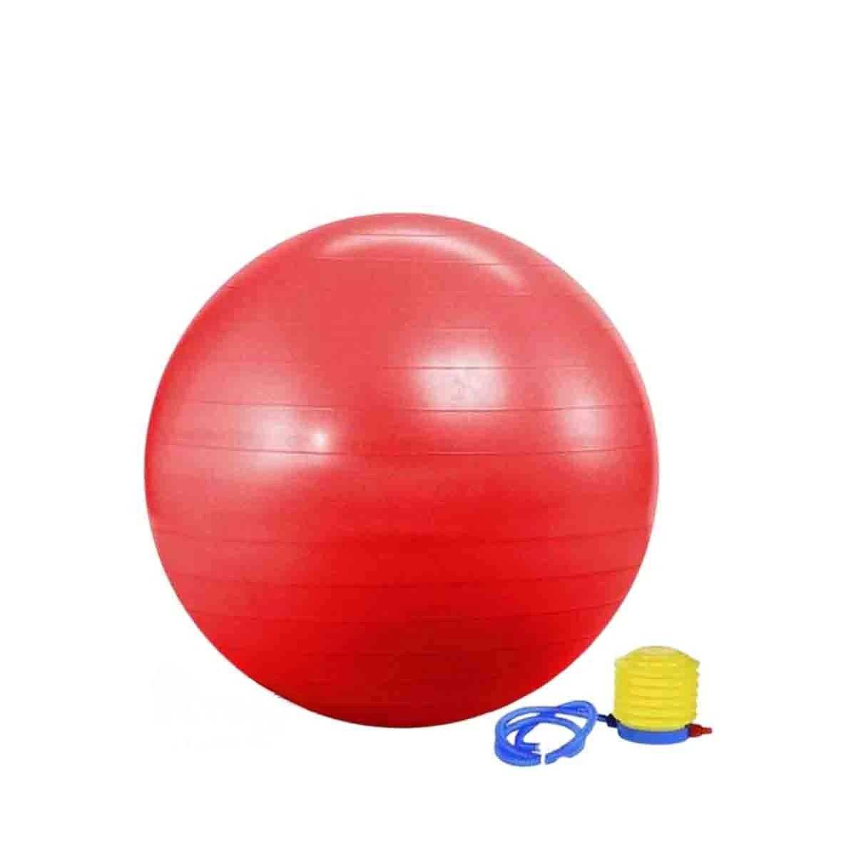 GENERICO - Pelota de Entrenamiento para Yoga de 75cm en Color Rojo