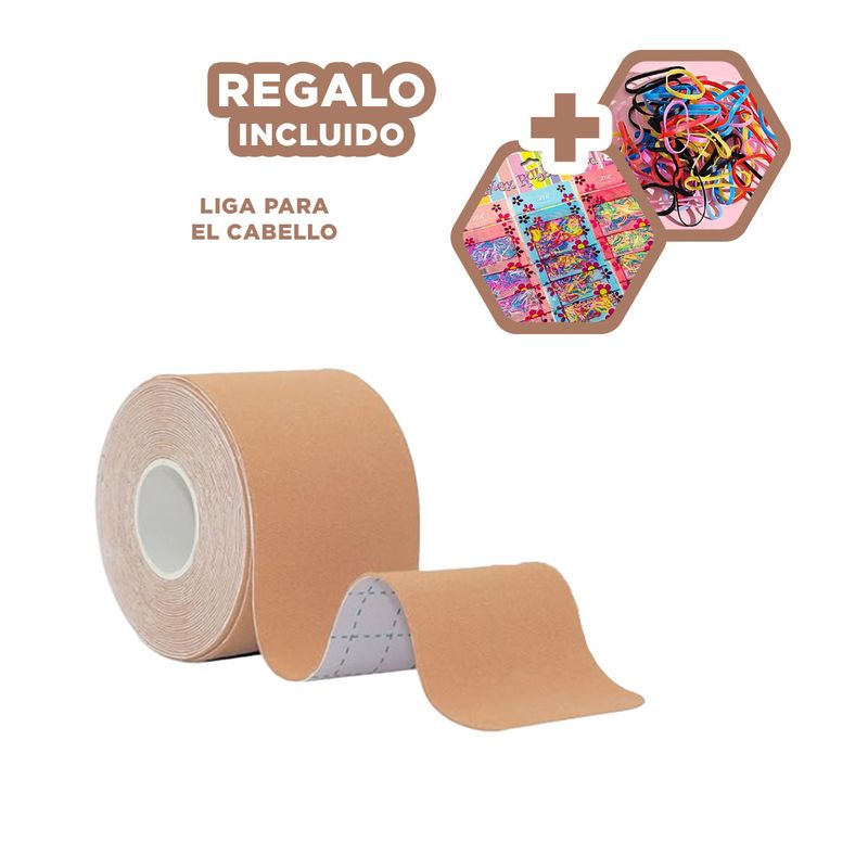 GENERICO - Pack6 Cinta Neuromuscular para Hombro Beig Y+Ligas de Regalo