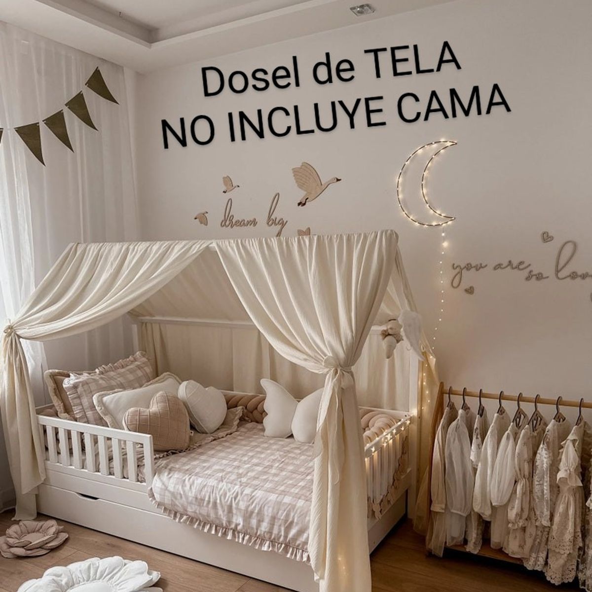 GENERICO - NO INCLUYE CAMA Dosel Casa montessori