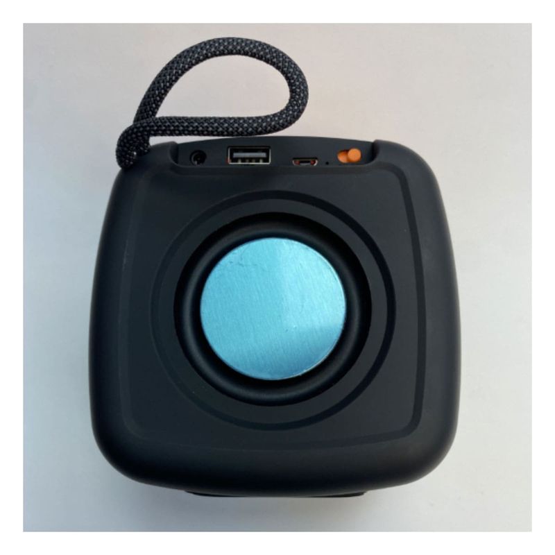 RYBIU IMPORT - Pack2 Parlante Transportable en Negro Y+Ligas de Regalo