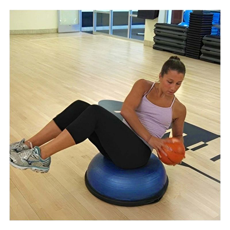 GENERICO - Pack2 Pelota de Equilibrio Bosu de 65cm Fit en Color Azul