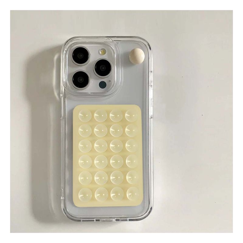 GENERICO - Pack12 Soporte de Pared Compacta para Movil en Color Beige