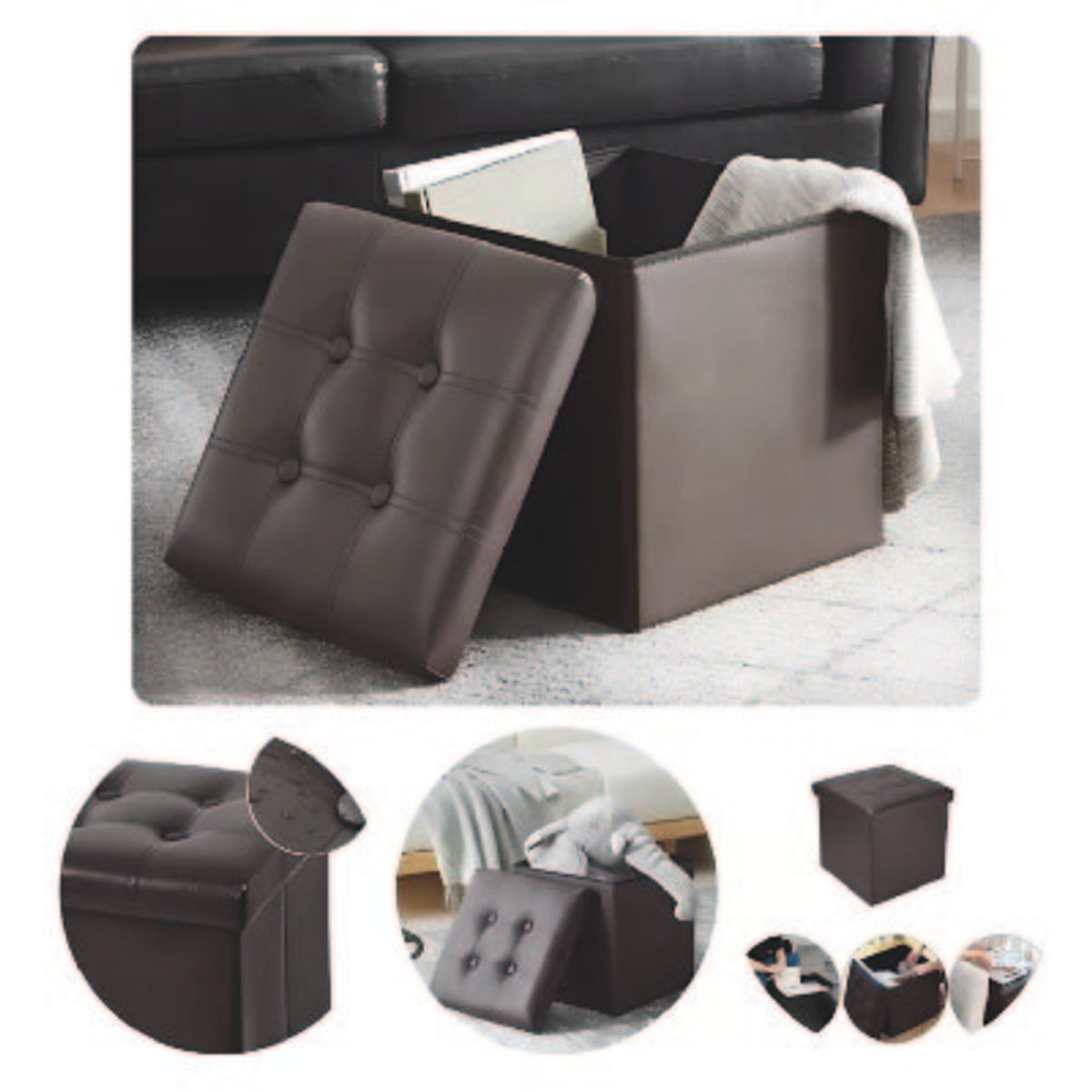 GENERICO - PUFF TABURETE PLEGABLE