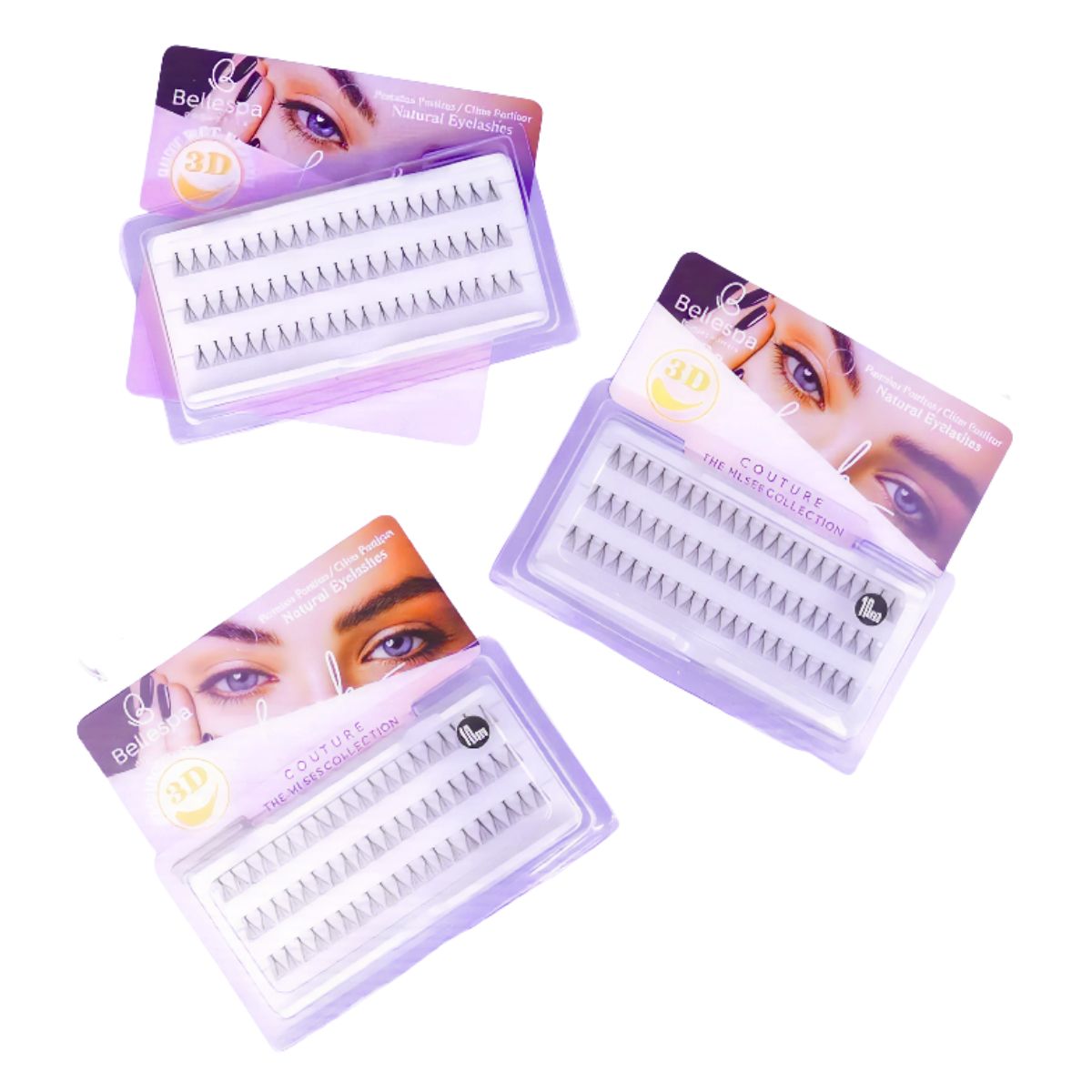 GENERICO - Pestañas Postizas Lash 10cm - Bellespa