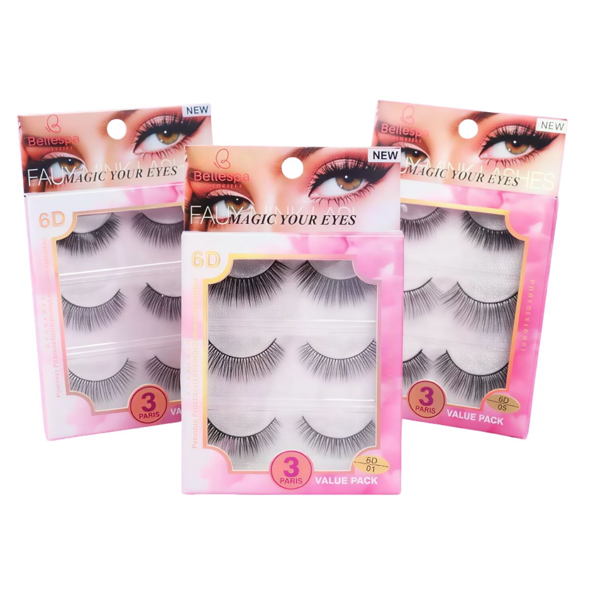 GENERICO - Pestañas Autoadhesivas Faux - Bellespa