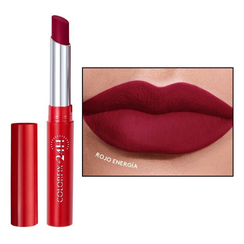 ESIKA - Labial mate colorfix 24h ésika rojo energía
