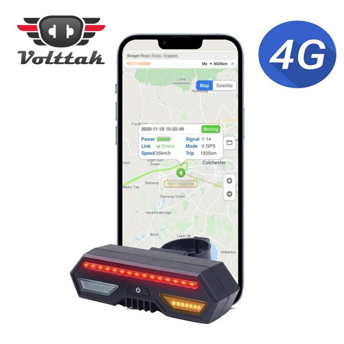 GENERICO - Rastreador GPS 4G Volttak ST-908 para Bicicleta