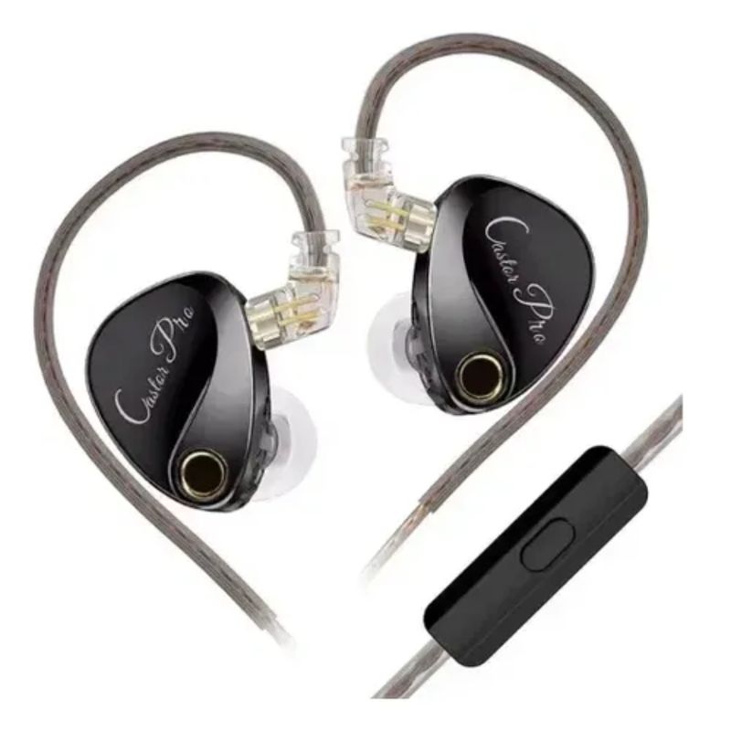 KZ - Auriculares KZ CASTOR PRO Version Bass con micrófono