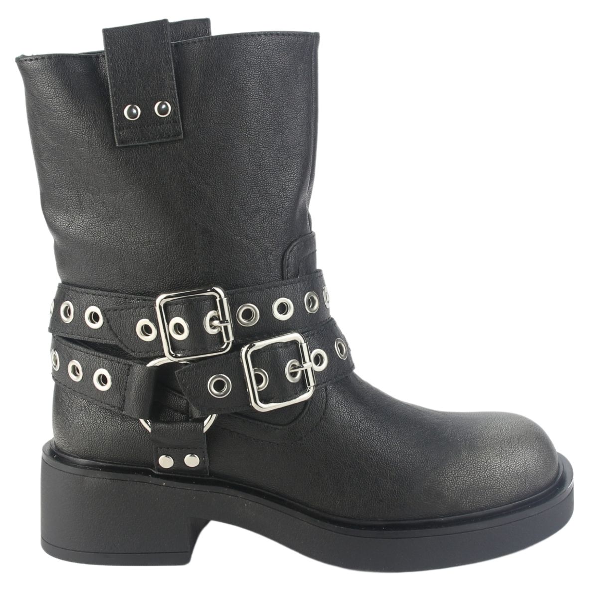 CHALADA - Botin Mujer Negro Casual Chalada Biker-5