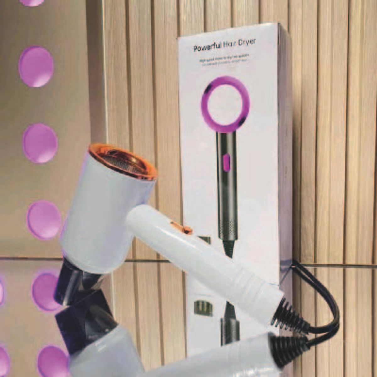 GENERICO - Secador de Cabello Powerful Hair Dryer