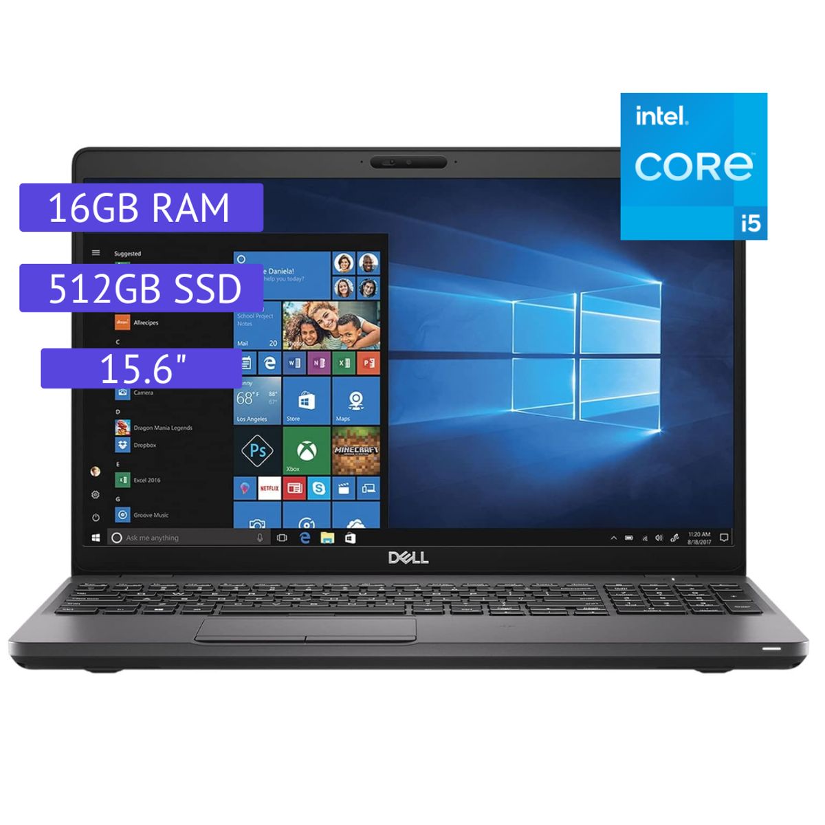 DELL - Laptop reacondicionada dell latitude 5501 core i5 / 9na - 16GB RAM - 512GB SSD - 15.6"