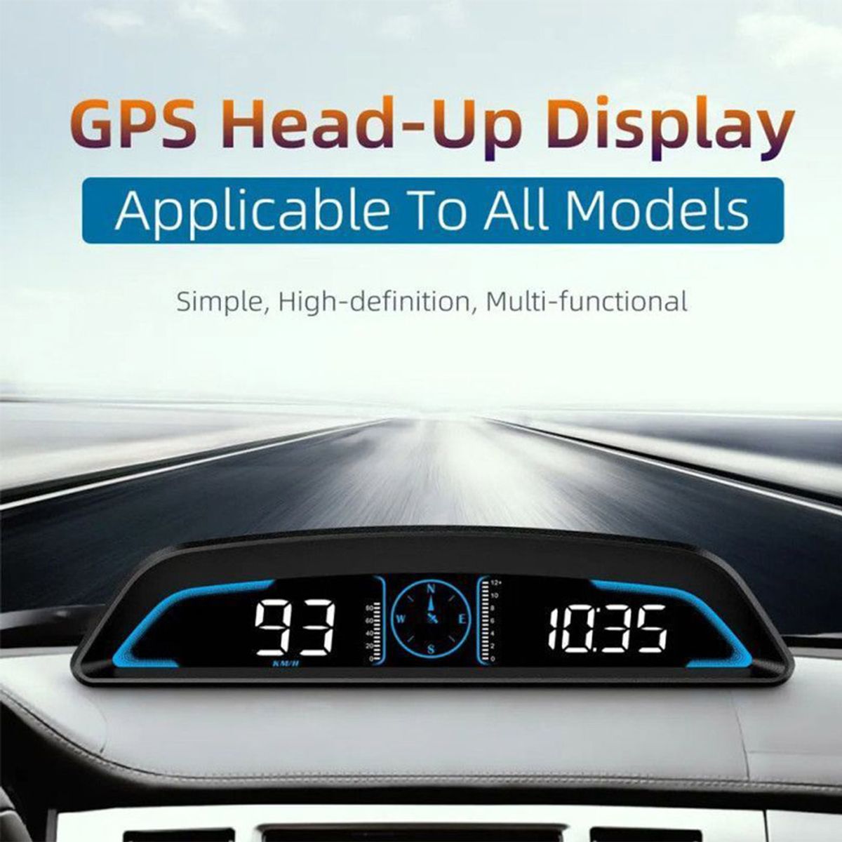 GENERICO - Hud Display GPS VOLTTAK G3 Velocímetro Alarma de Velocidad