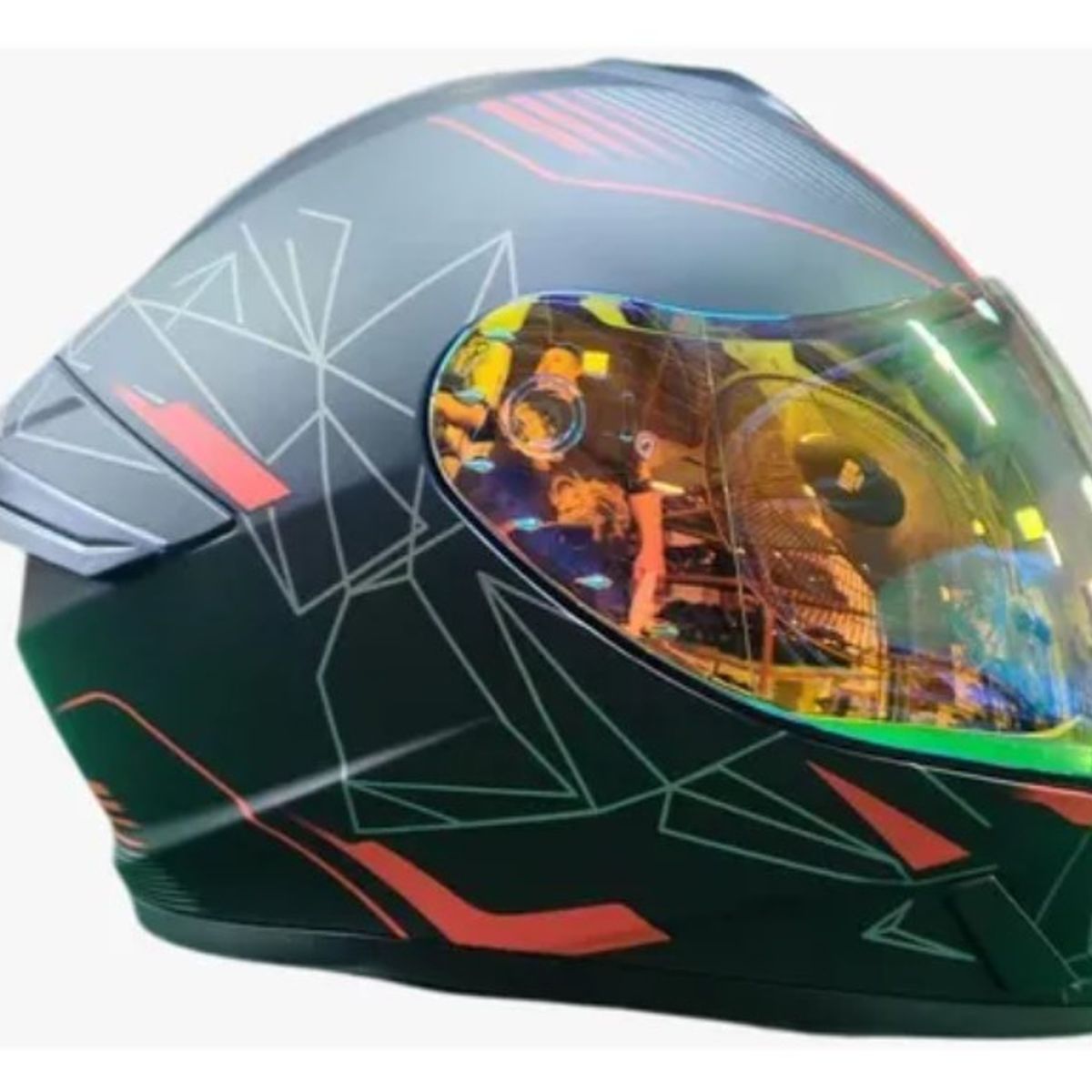 CES - CASCO MOTO CES AIRFLITE NEGRO ROJO ECER2206 DOBLE VISOR