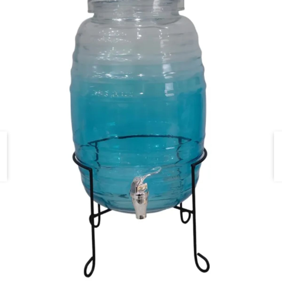 GENERICO - Dispensador De Vidrio En Forma De Barril Celeste