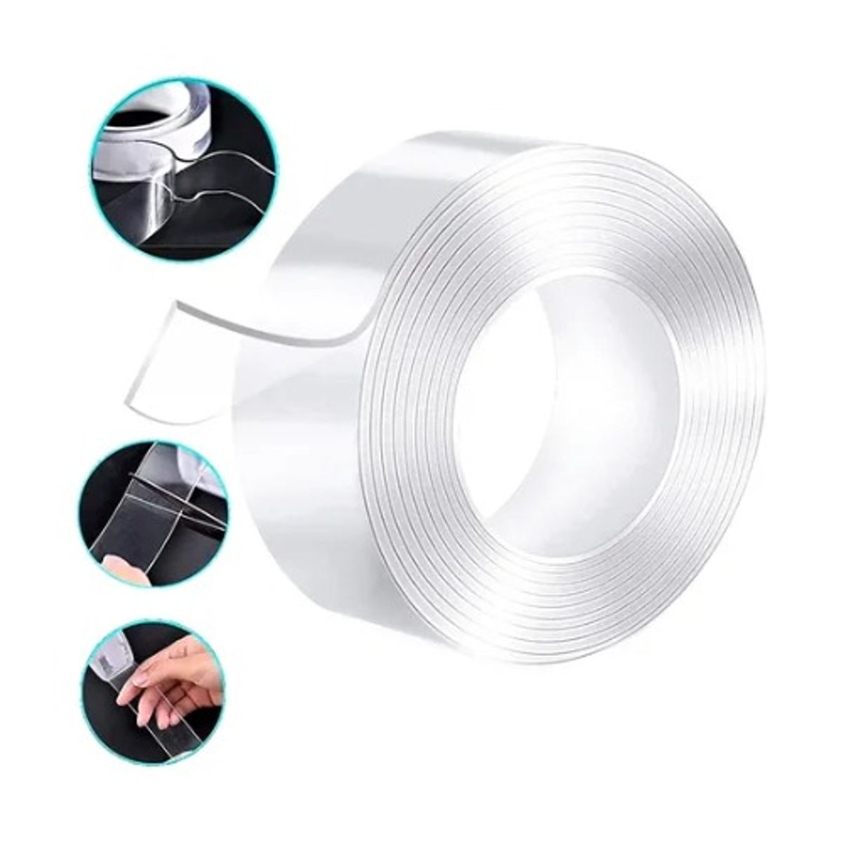 GENERICO - CINTA ADHESIVA NANO DOBLE CONTACTO ROLLO 3M