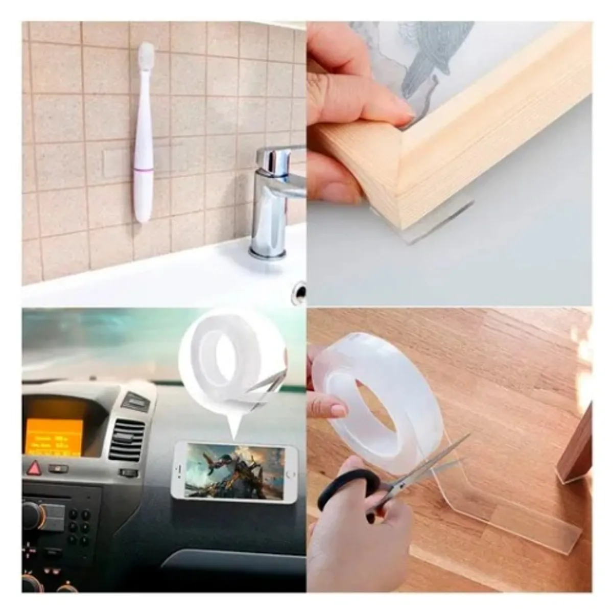 GENERICO - CINTA ADHESIVA NANO DOBLE CONTACTO ROLLO 3M