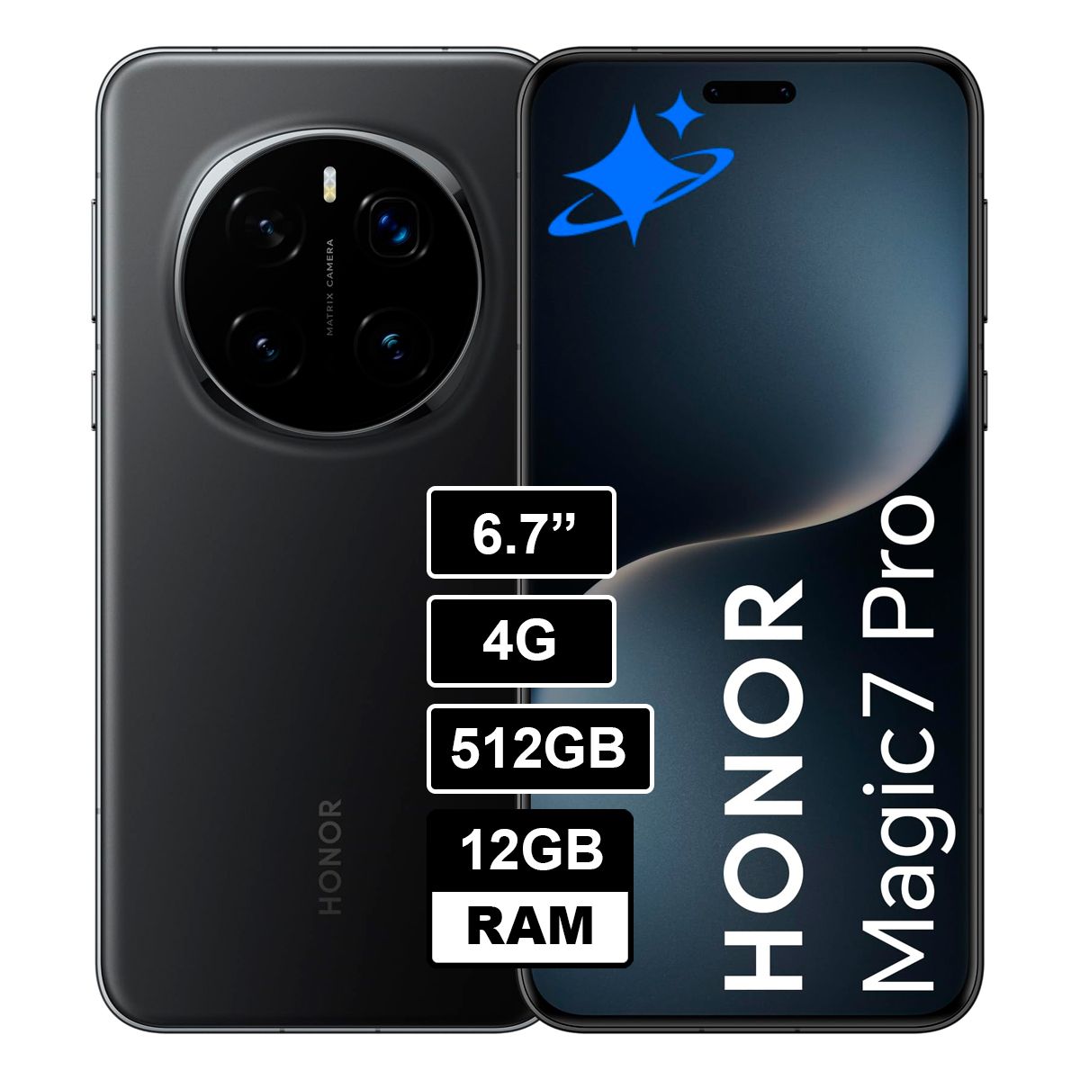 HONOR - Celular Honor Magic 7 Pro 512GB, 12GB RAM Negro