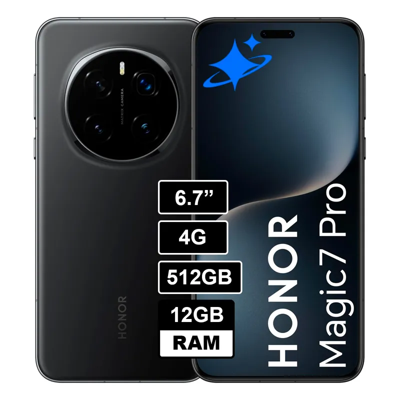 HONOR - Celular Honor Magic 7 Pro 512GB, 12GB RAM Negro