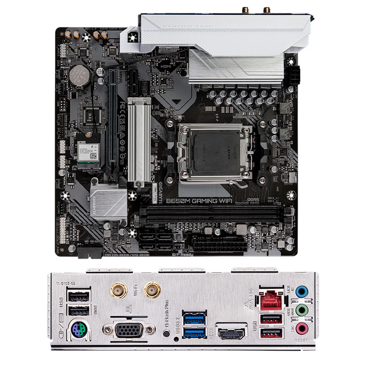 GIGABYTE - Motherboard Gigabyte B650M GAMING WIFIB650 Socket AMD AM5 mATX