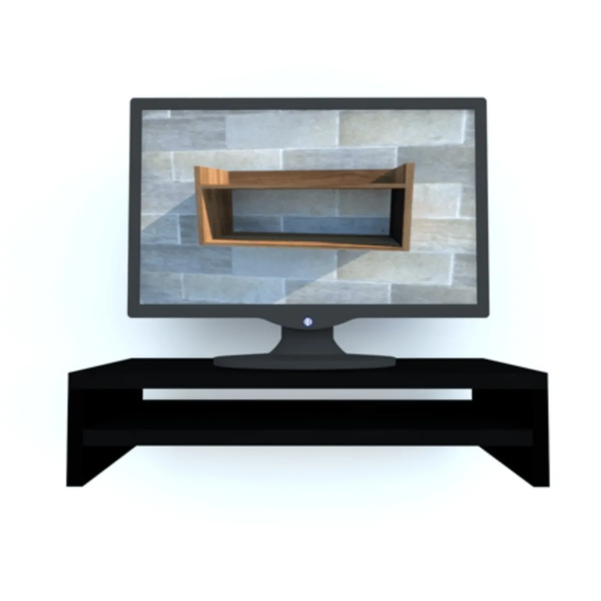 GENERICO - Base soporte para monitor Negro