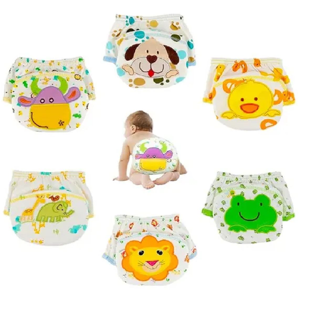 GENERICO - Pack X8 Unid Calzoncitos Entrenamiento Para Bebes Talla 80