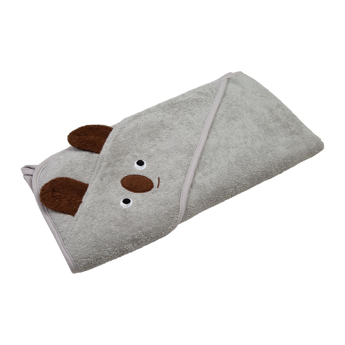 CARESTINO - Toalla Con Capucha Carestino 75x75cm Koala Gris
