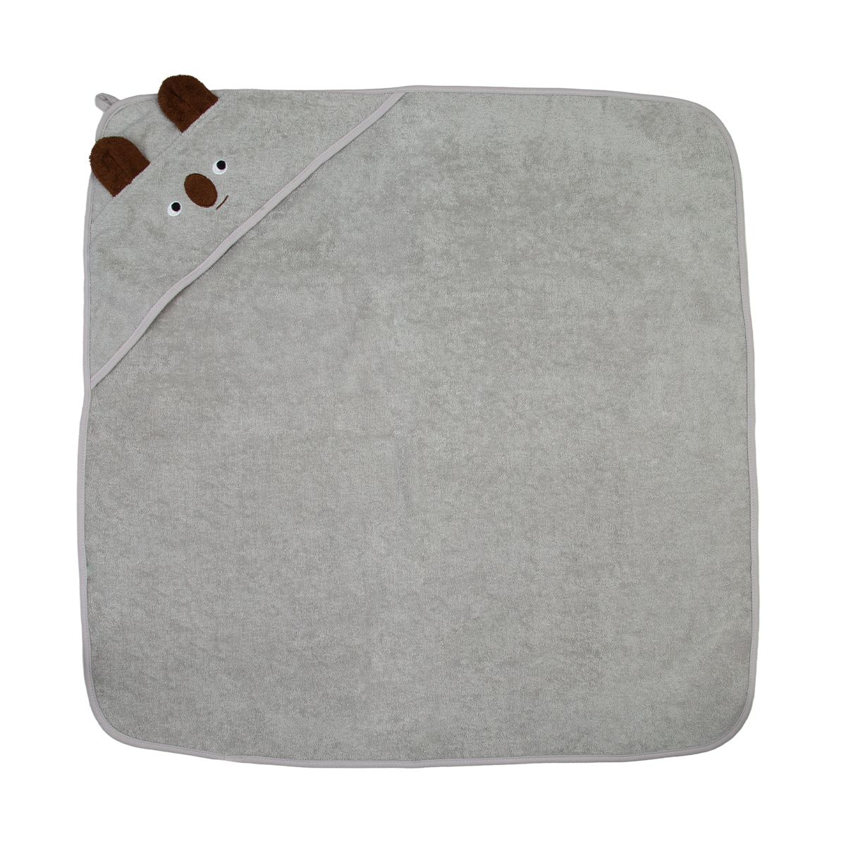 CARESTINO - Toalla Con Capucha Carestino 75x75cm Koala Gris