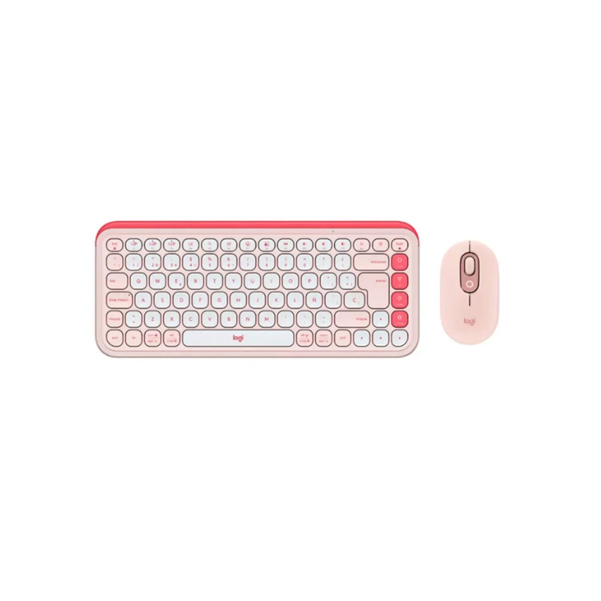 LOGITECH - COMBO TECLADO + MOUSE LOGITECH POP ICON 920-013053 ROSE