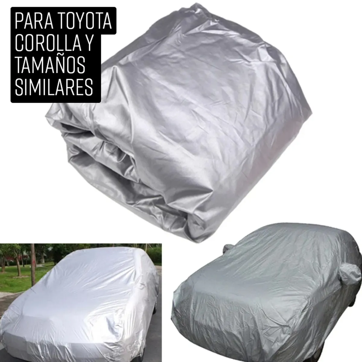 GENERICO - Cobertor para auto TOYOTA COROLLA Funda Impermeable Talla L