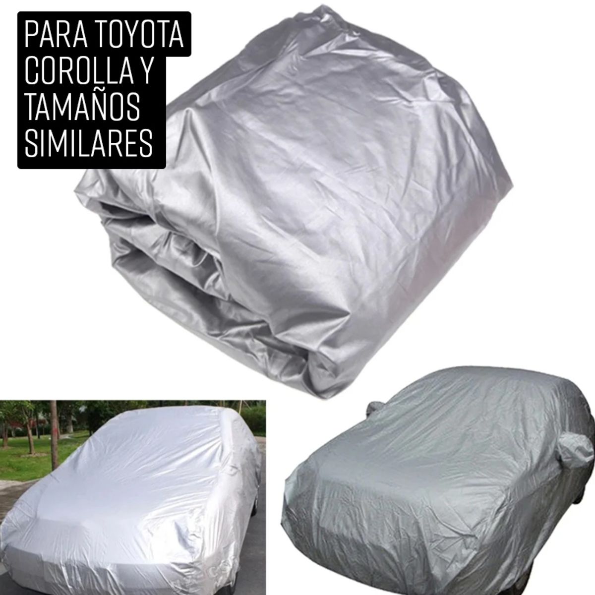 GENERICO - Cobertor para auto TOYOTA COROLLA Funda Impermeable Talla L
