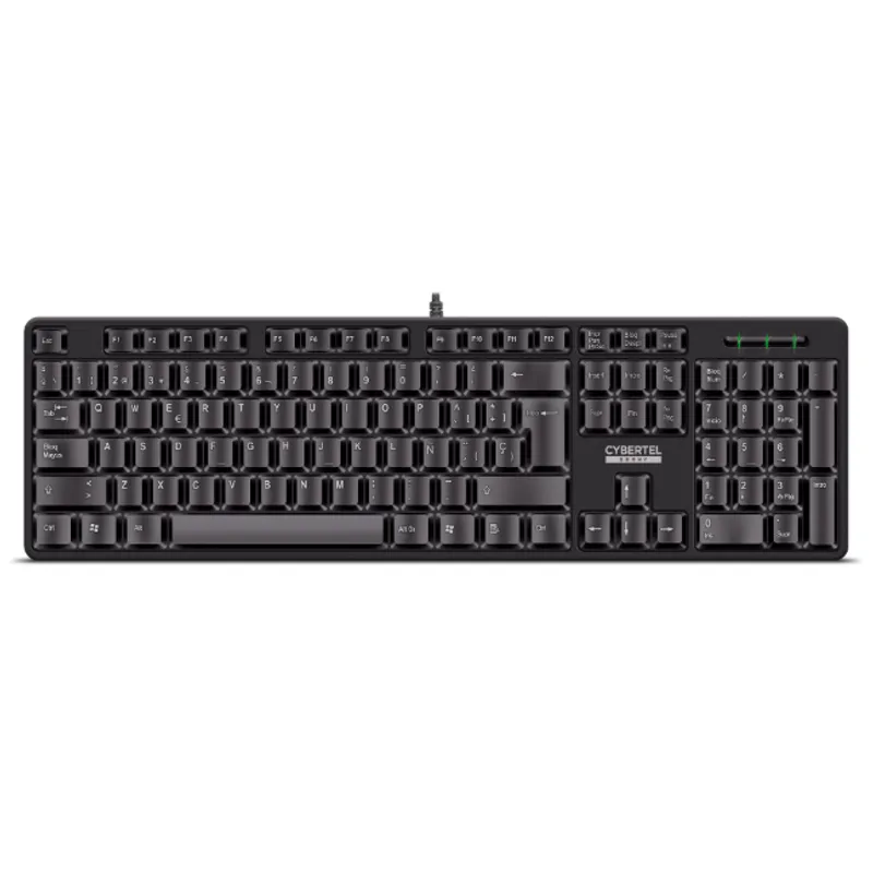 CYBERTEL - Teclado Oficina Waterproof Cybertel Ebony CYB K105+