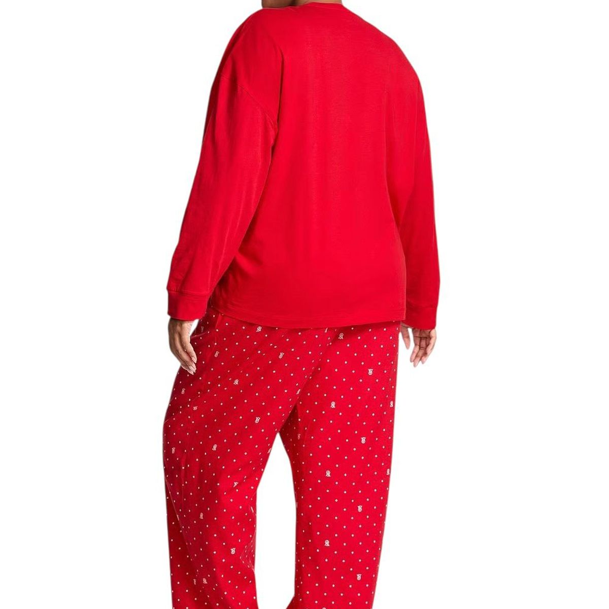 VICTORIA'S SECRET - Pijama Roja Oversize  Brillante Victorias Secret talla L
