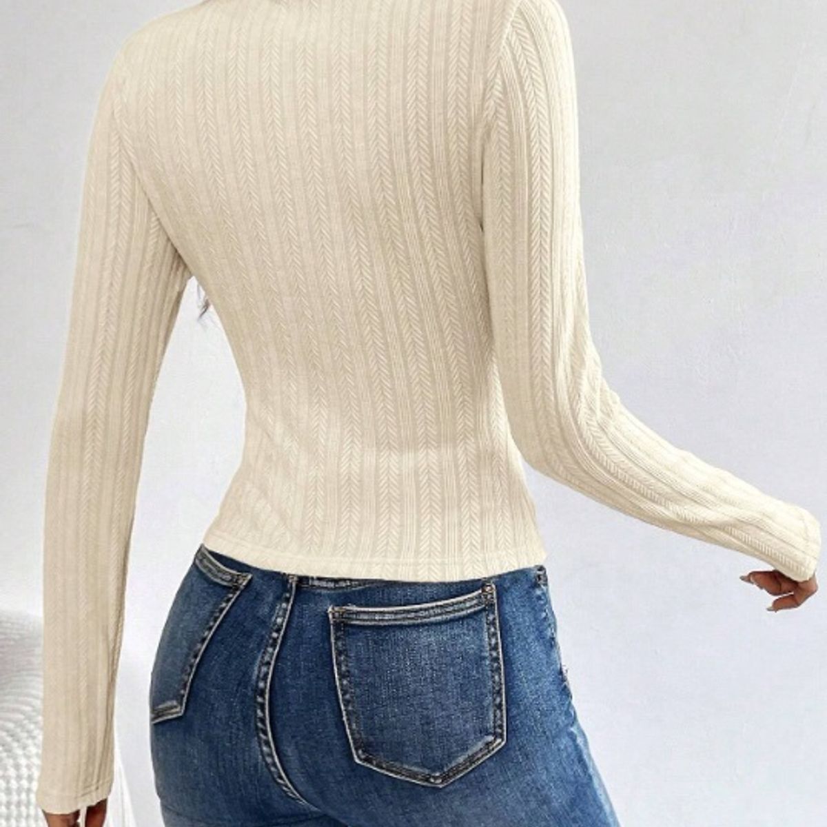 GENERICO - Caffarena Manga Larga Tipo Shein